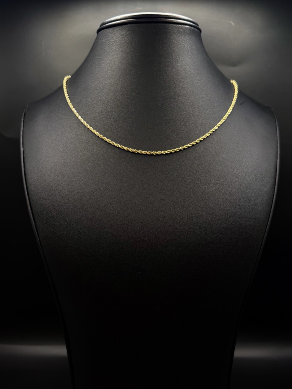 14K SOLID GOLD ROPE CHAIN 16” NEW DAINTY EVERYDAY MINIMAL LAYERING NECKLACE REAL